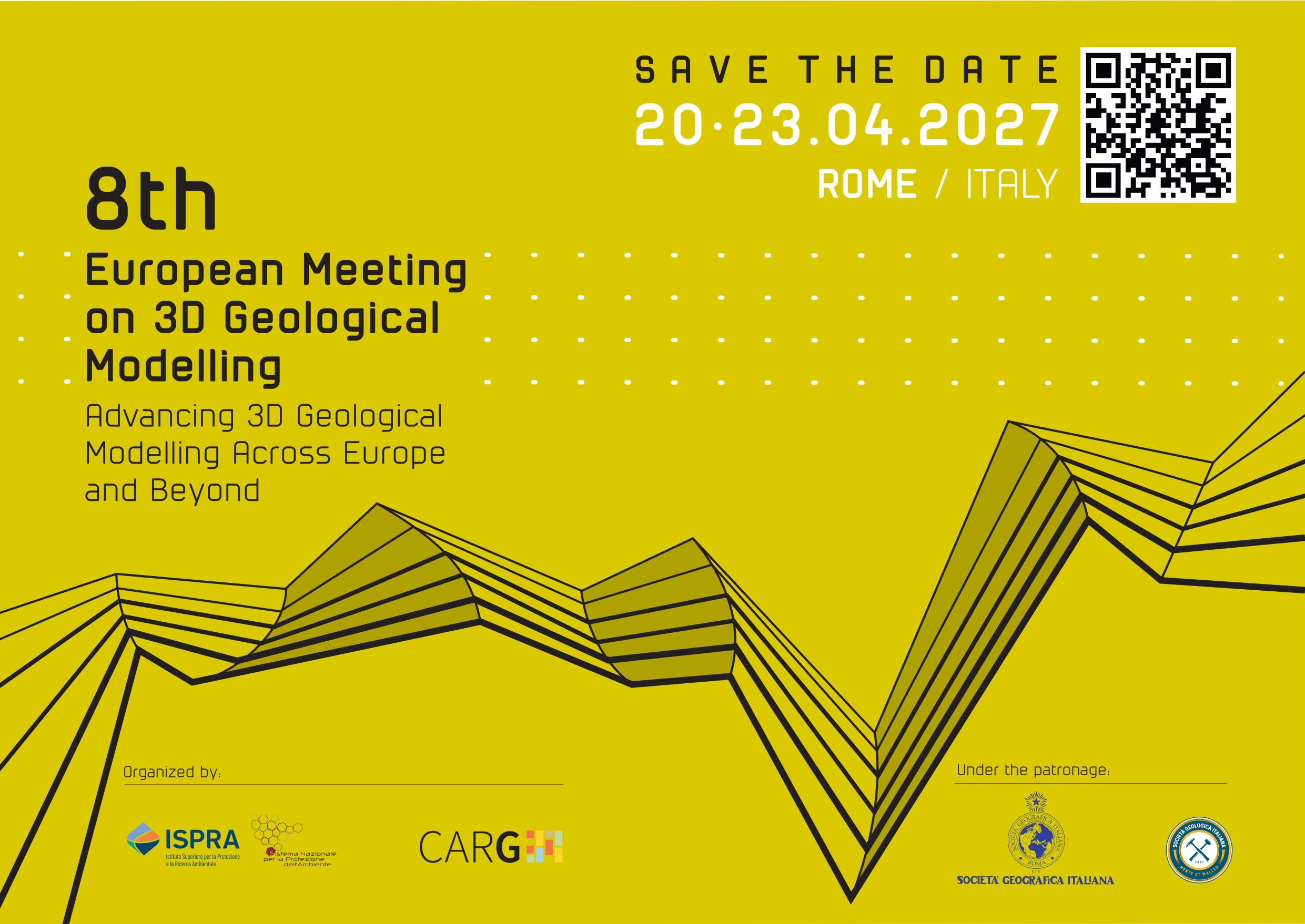 8th Europeran 3D modelling community meeting in Rome, 20 - 23 April 2027